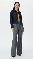 WES DENIM AGRAFTED JACKET