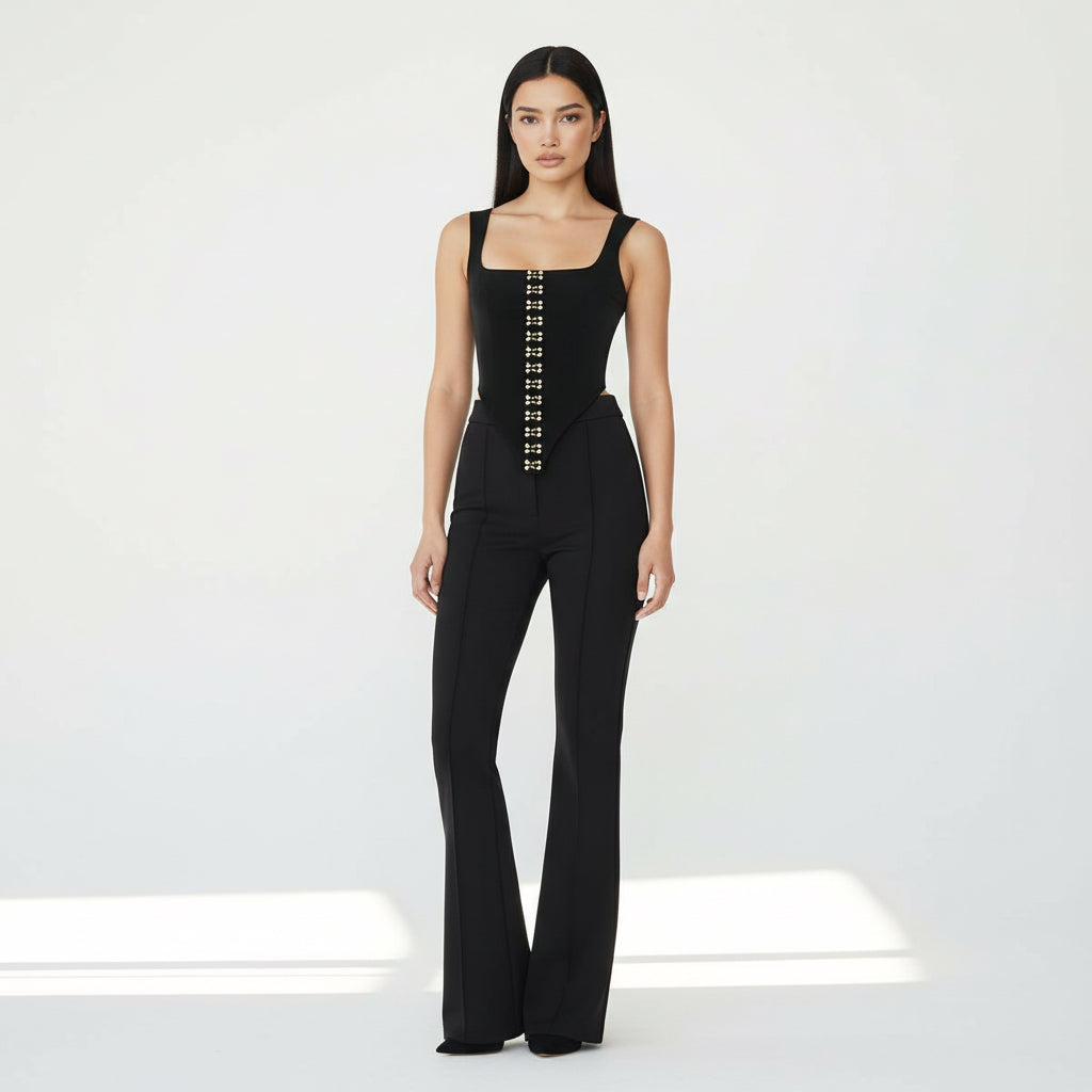 NAOMI BLACK GRAPHED CORSET