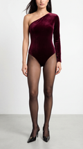 JIA BORDO KADİFE BODYSUIT