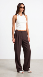 SIDE WHITE BACKLESS BASIC TOP