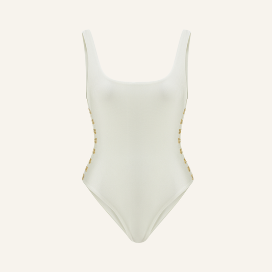 FAYE WHITE SLEEVELESS BODYSUIT