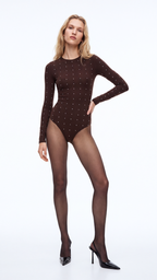 EMERY KAHVERENGİ METAL DETAYLI BODYSUIT