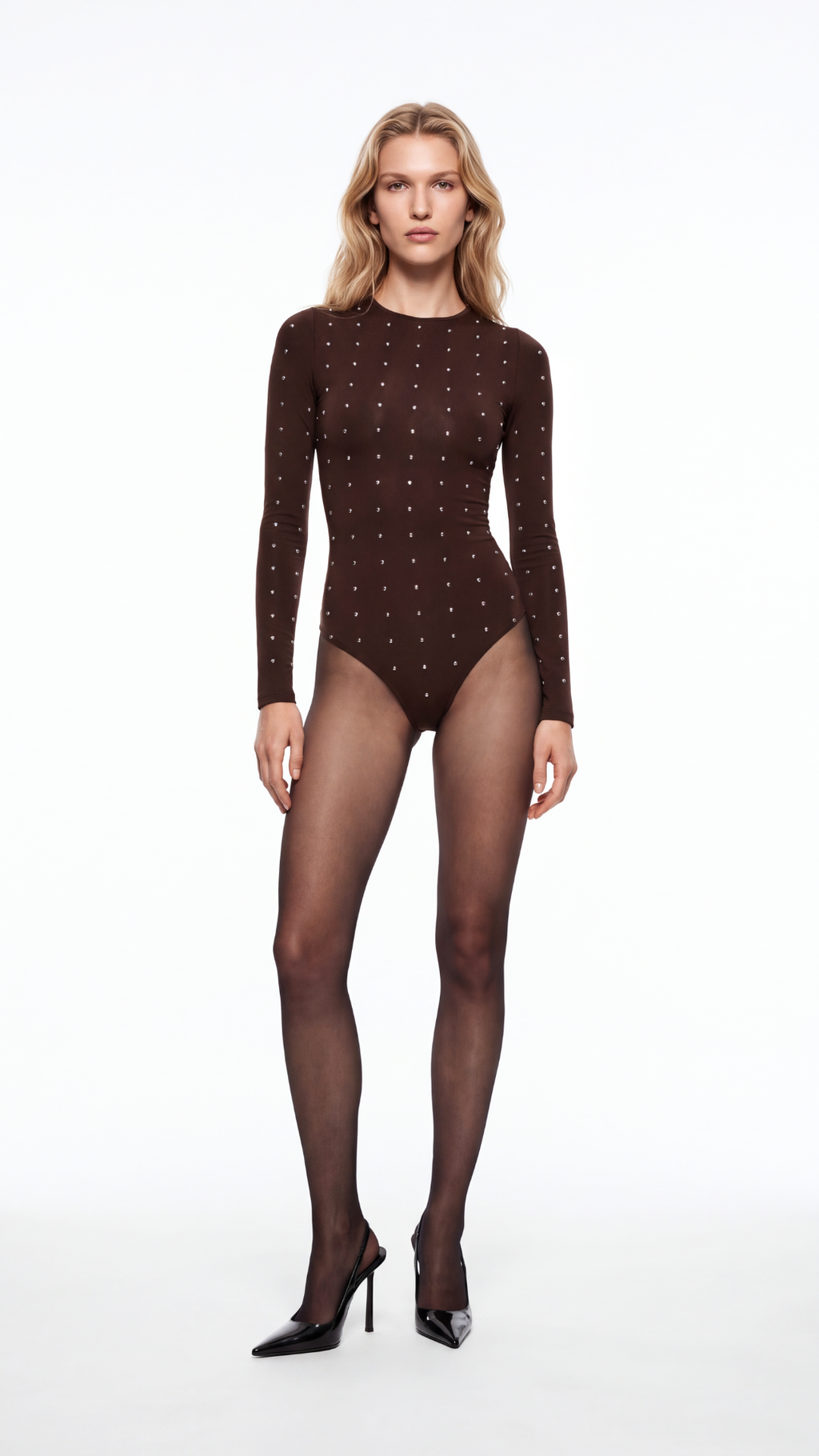 EMERY KAHVERENGİ METAL DETAYLI BODYSUIT