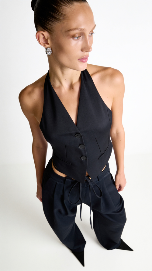 HADDY NAVY BLUE VEST
