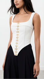NAOMI WHITE AGRAFT CORSET