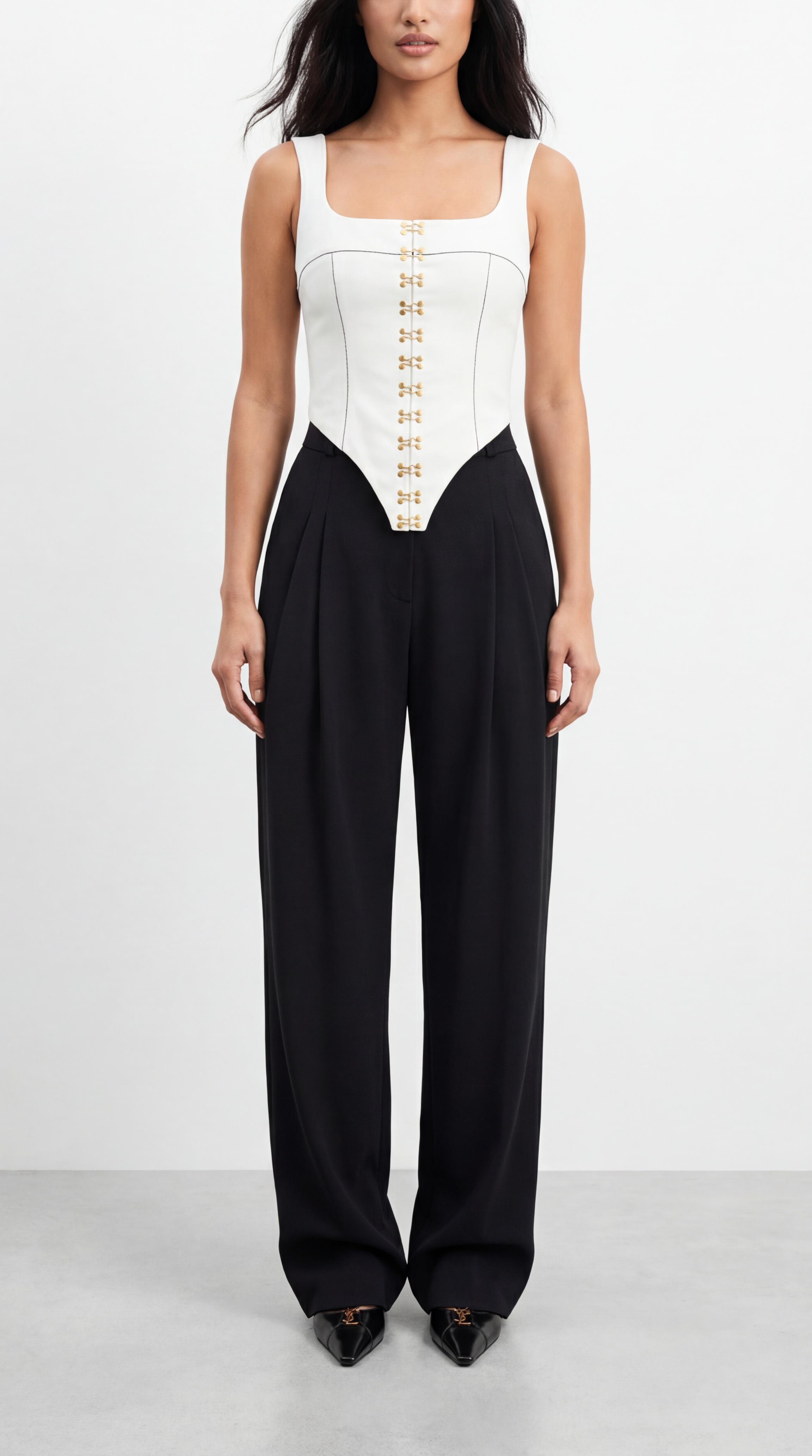 NAOMI WHITE AGRAFT CORSET