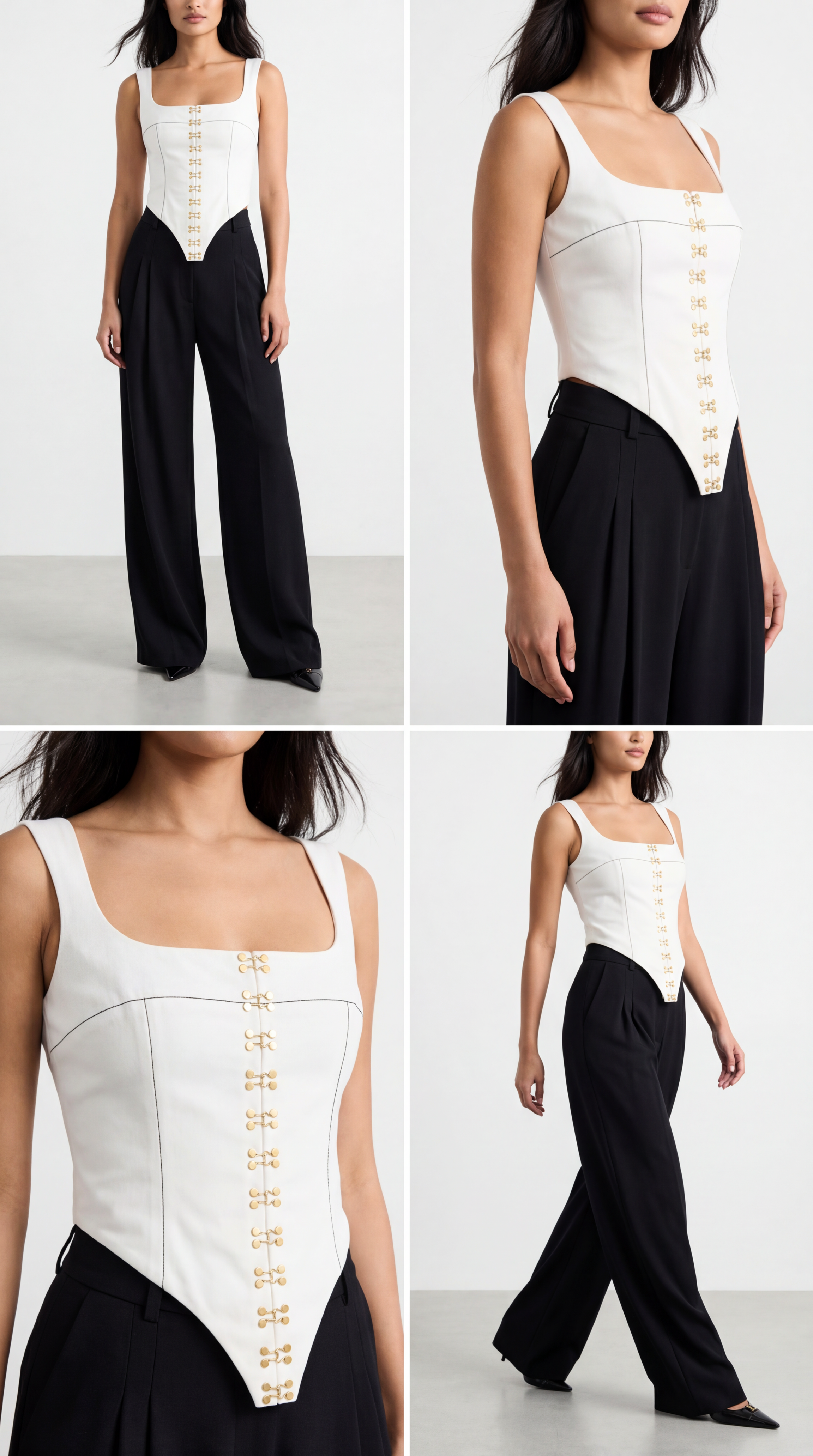 NAOMI WHITE AGRAFT CORSET