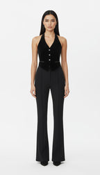 HADDY KADİFE SİYAH YELEK