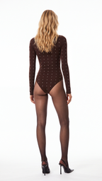 EMERY KAHVERENGİ METAL DETAYLI BODYSUIT