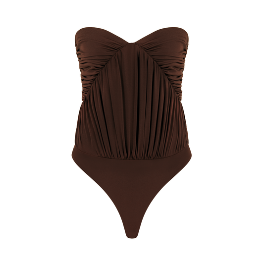 JEMMA KAHVERENGİ BÜSTİYER BODYSUIT