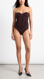 JEMMA KAHVERENGİ BÜSTİYER BODYSUIT