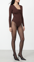 PRIYA KAHVERENGİ BODYSUIT