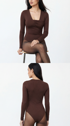 PRIYA KAHVERENGİ BODYSUIT