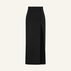 LUCEE BLACK SLIPPED SKIRT