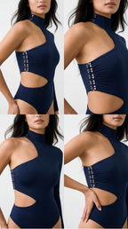 AMBRA LACİVERT BODYSUIT