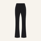 PLAN RISE WAIST BLACK PANTS