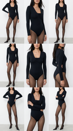 PRIYA SİYAH BODYSUIT