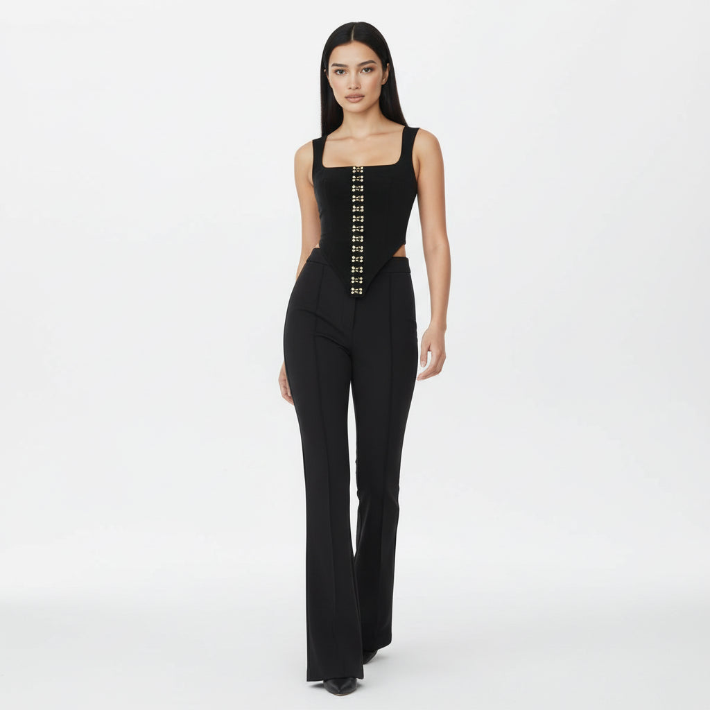 NAOMI BLACK GRAPHED CORSET