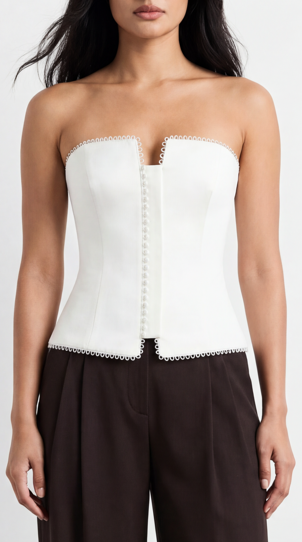 GRACE EKRU STRAPLEZ KORSE