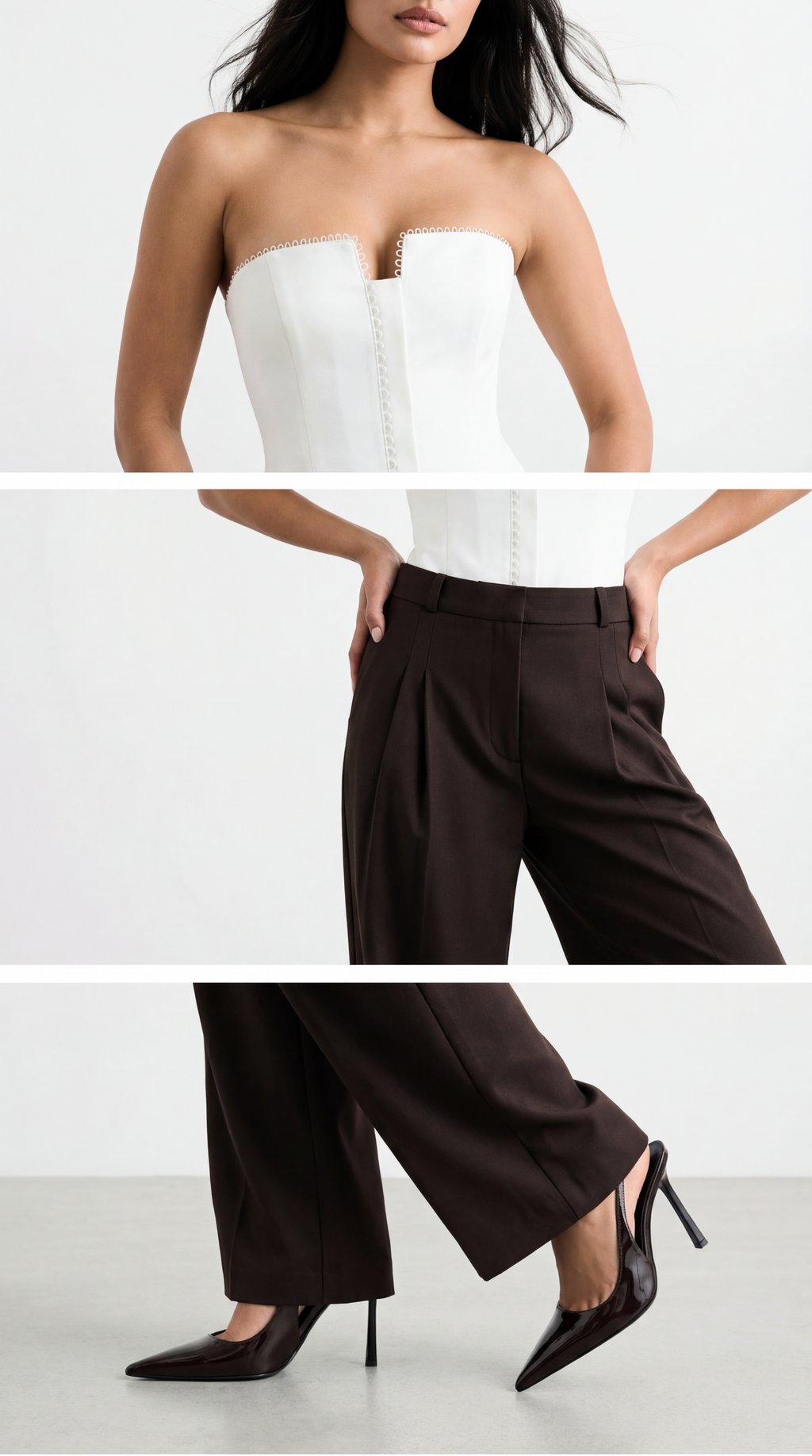 GRACE EKRU STRAPLEZ KORSE