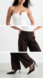 GRACE EKRU STRAPLEZ KORSE