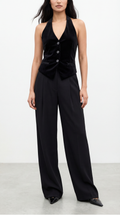 HADDY VELVET BLACK VEST