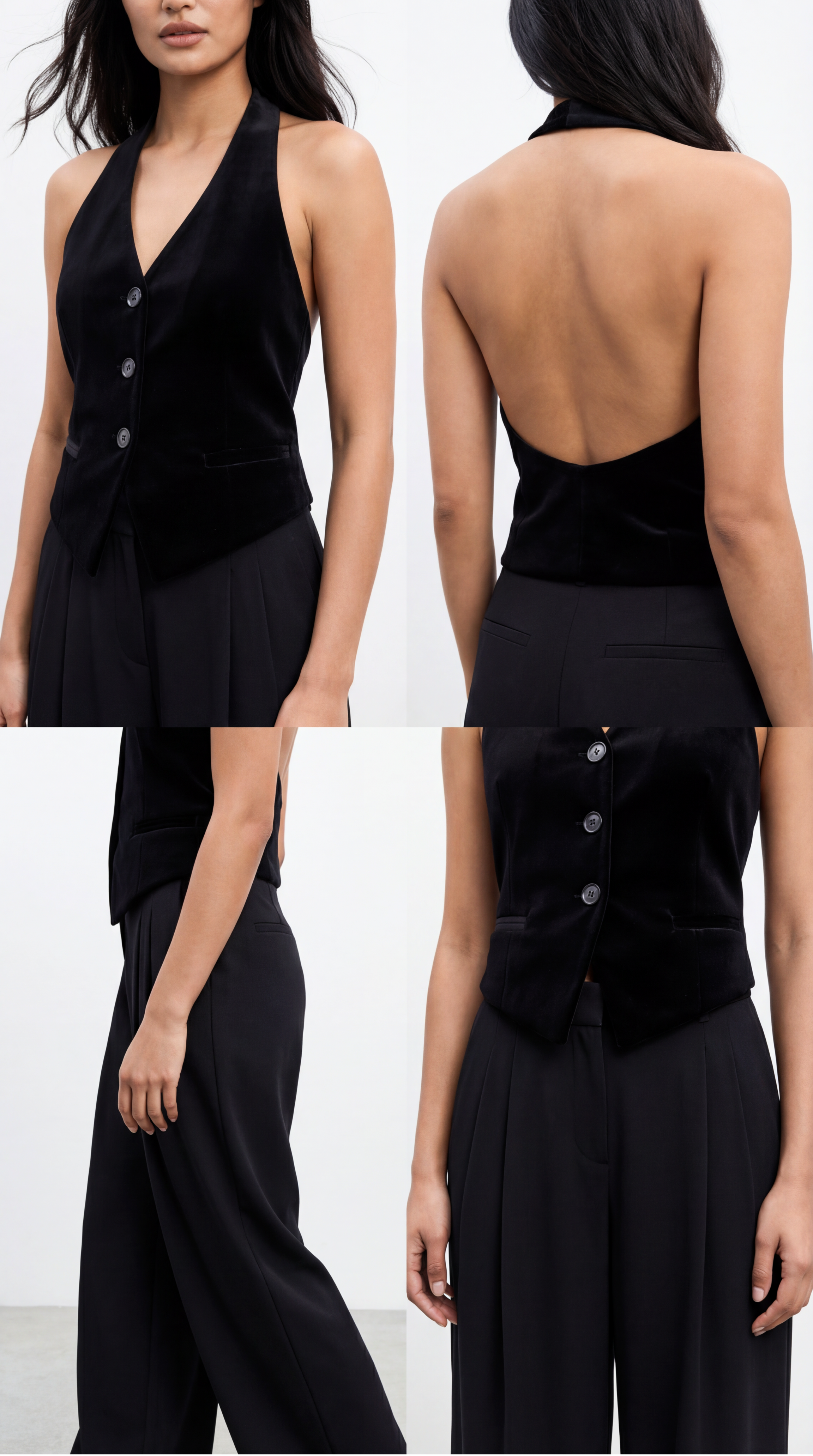 HADDY KADİFE SİYAH YELEK