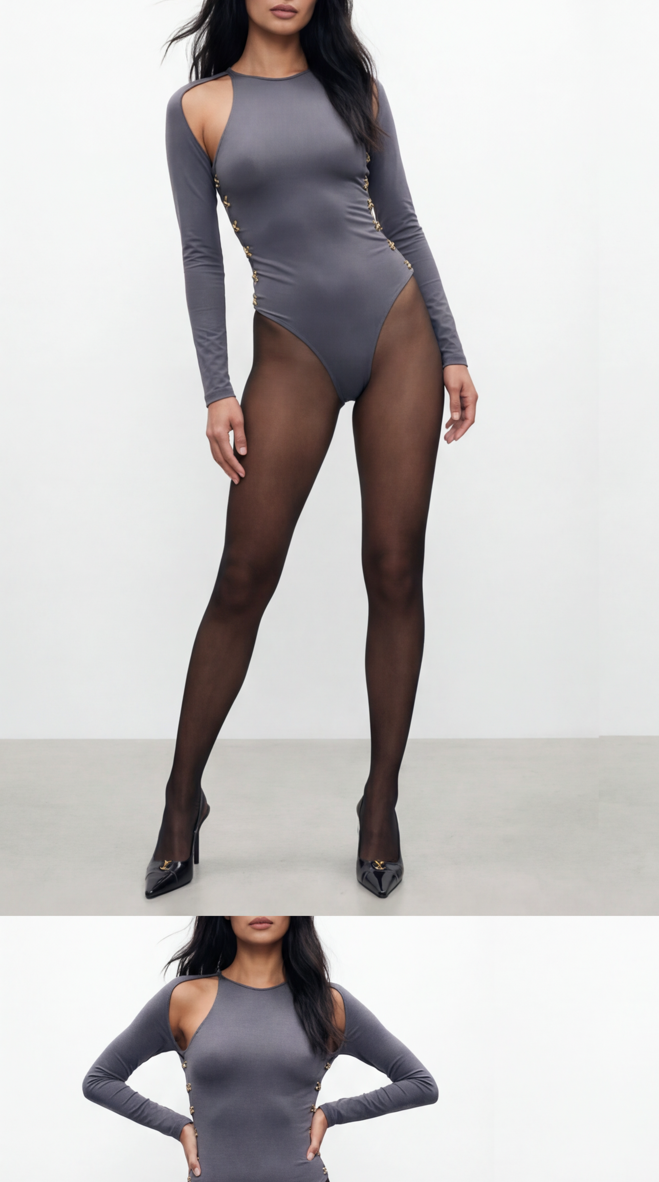 FAYE FÜME BODYSUIT