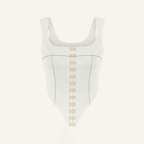 NAOMI BEYAZ AGRAFLI KORSE