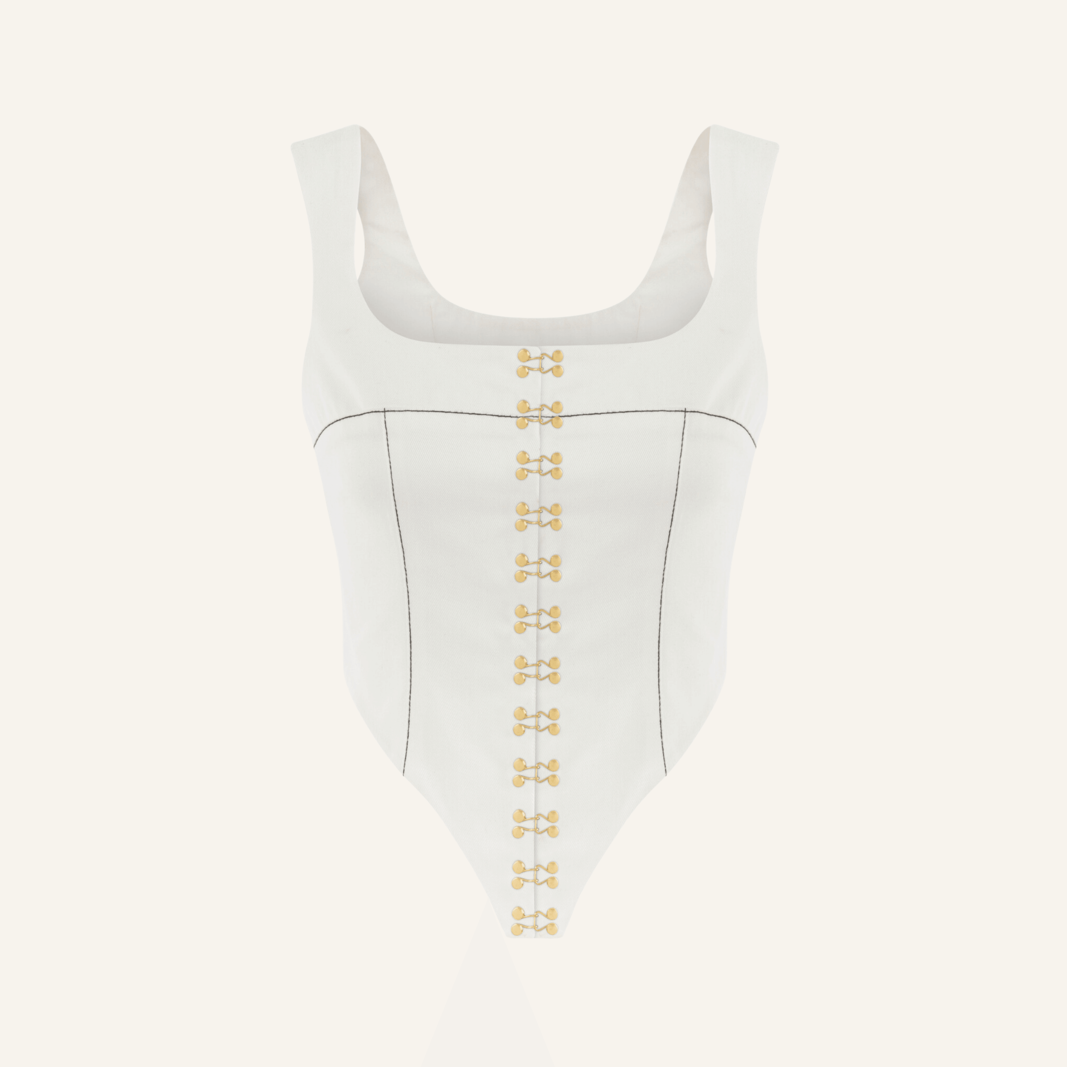 NAOMI WHITE AGRAFT CORSET