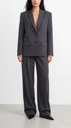 GARTER GRAY PALAZZO TROUSERS