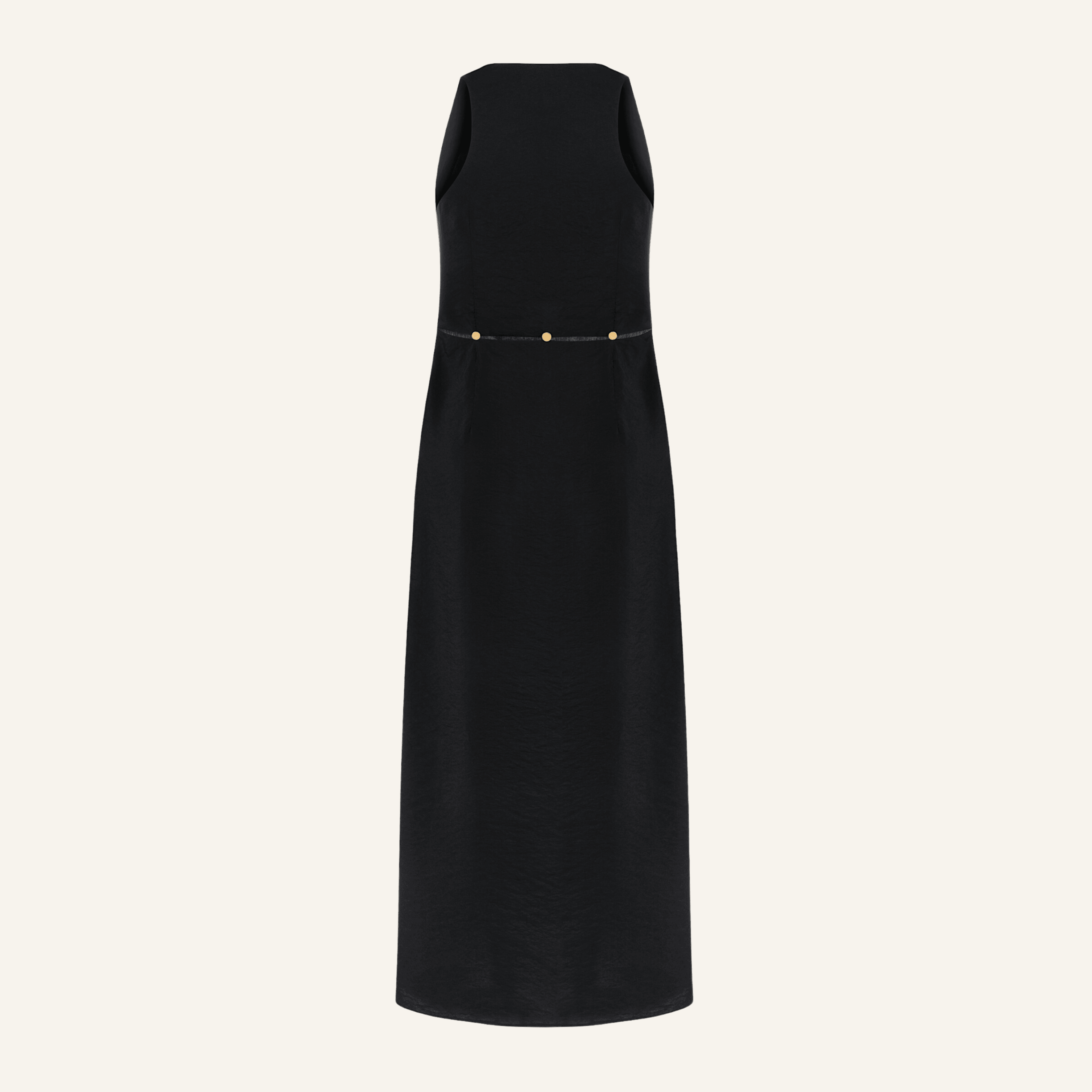 ADALYNN BLACK BUTTON DETAIL DRESS