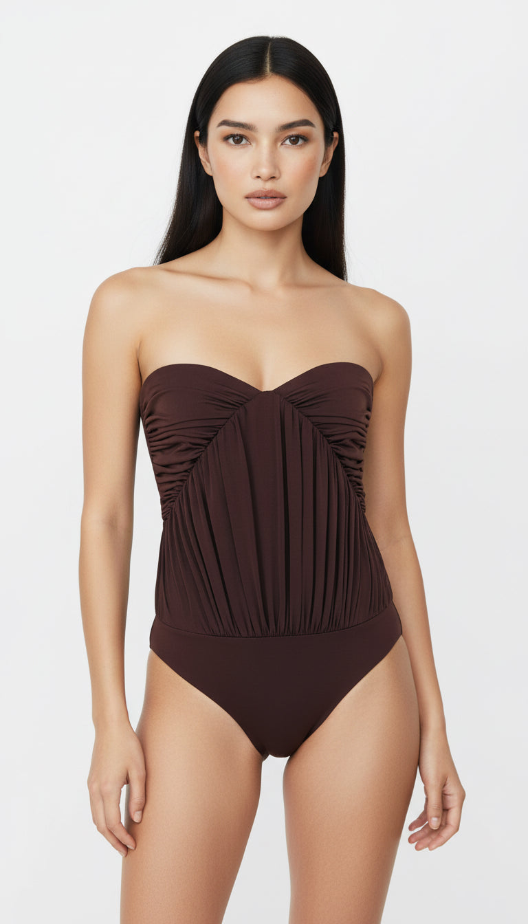JEMMA BROWN BUSTIER BODYSUIT