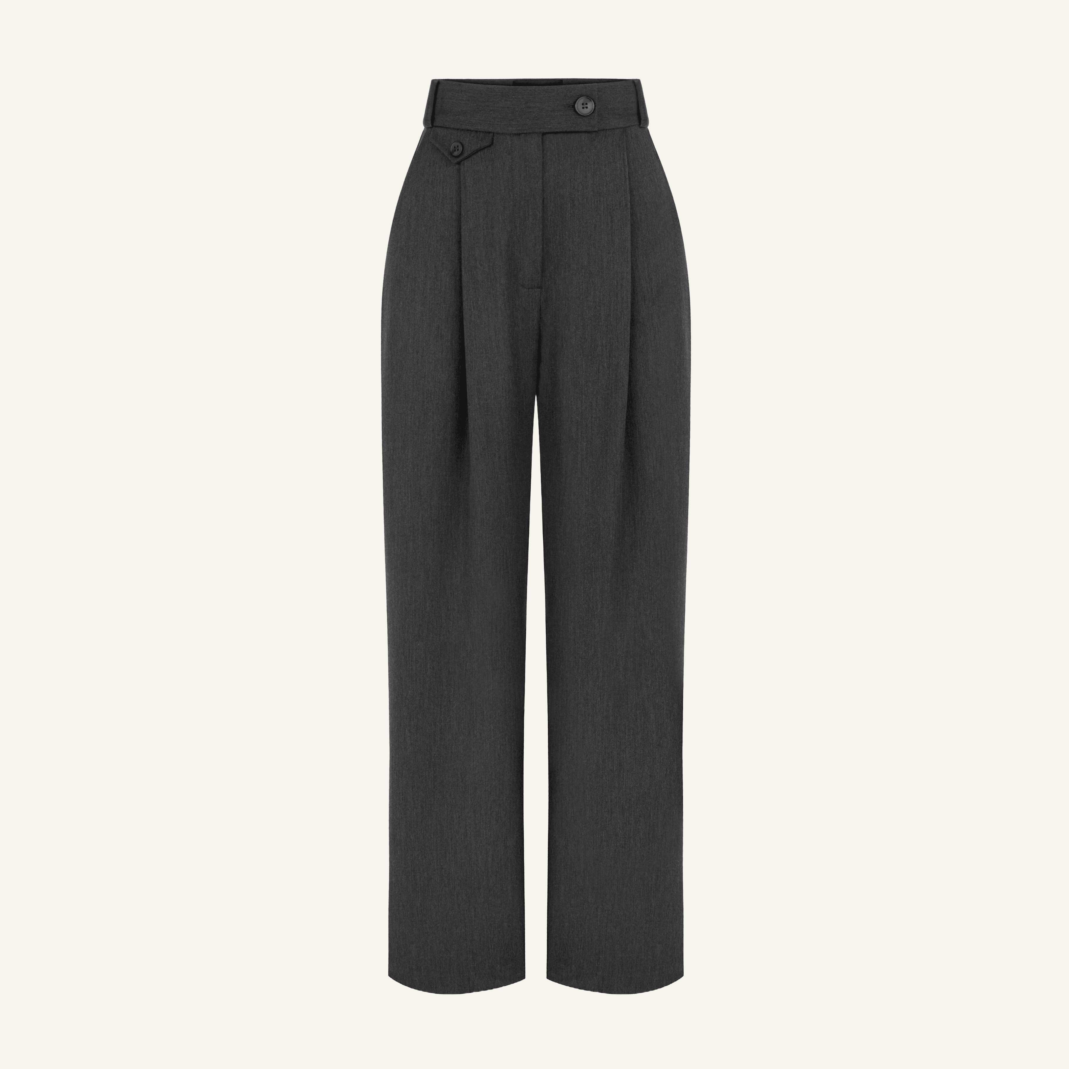 GARTER GRAY PALAZZO TROUSERS