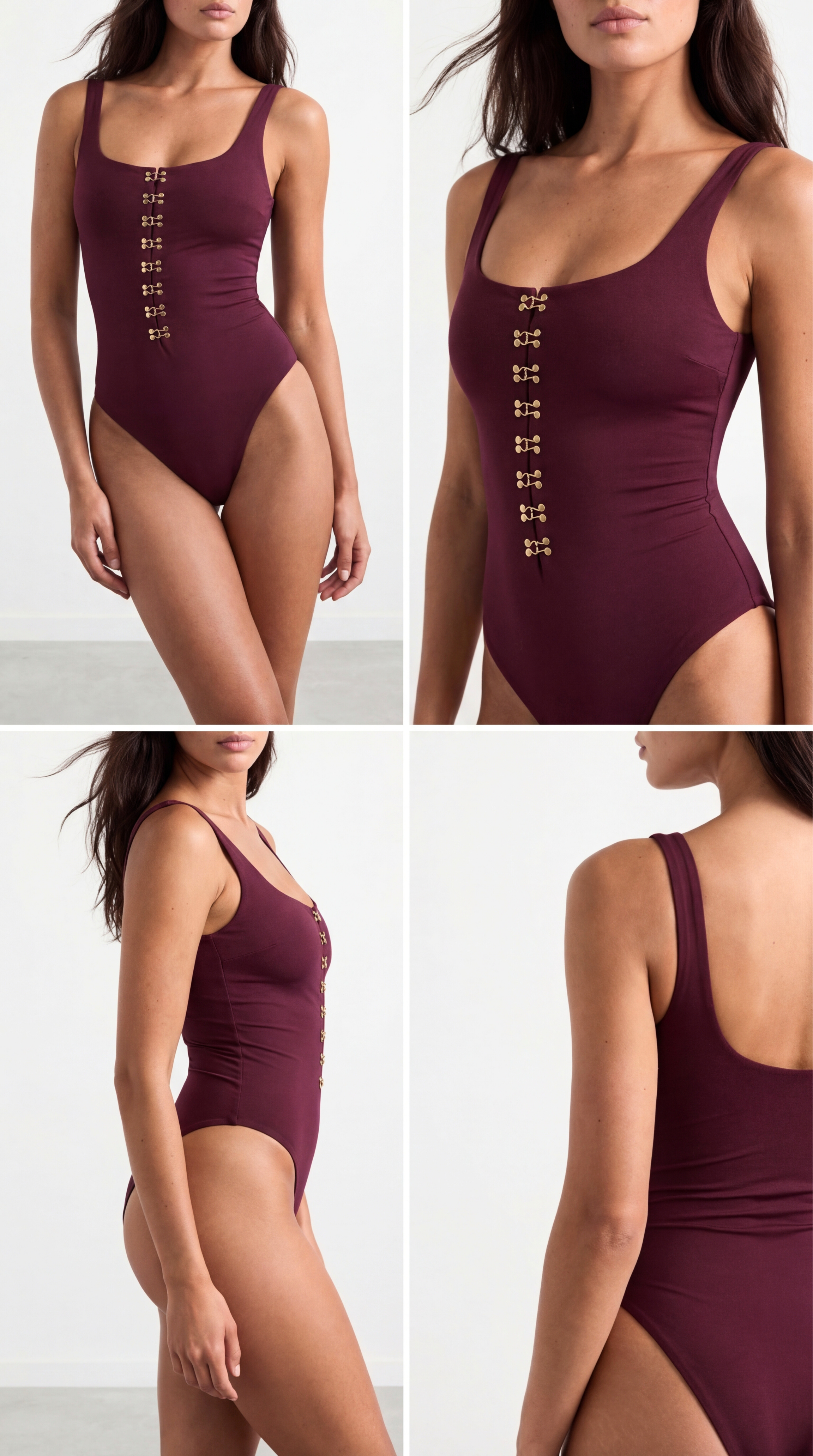 UMA KOLSUZ BORDO BODYSUIT