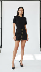 LYLE SİYAH MİNİ ETEK