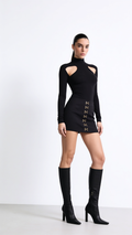 LYLE BLACK MINI SKIRT