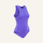 FAYE PURPLE HALTER BODYSUIT 