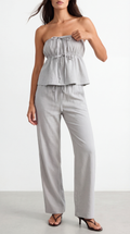 PAIGE ORGANIC LINEN GREY SUIT