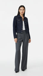 WES DENIM AGRAFTED JACKET