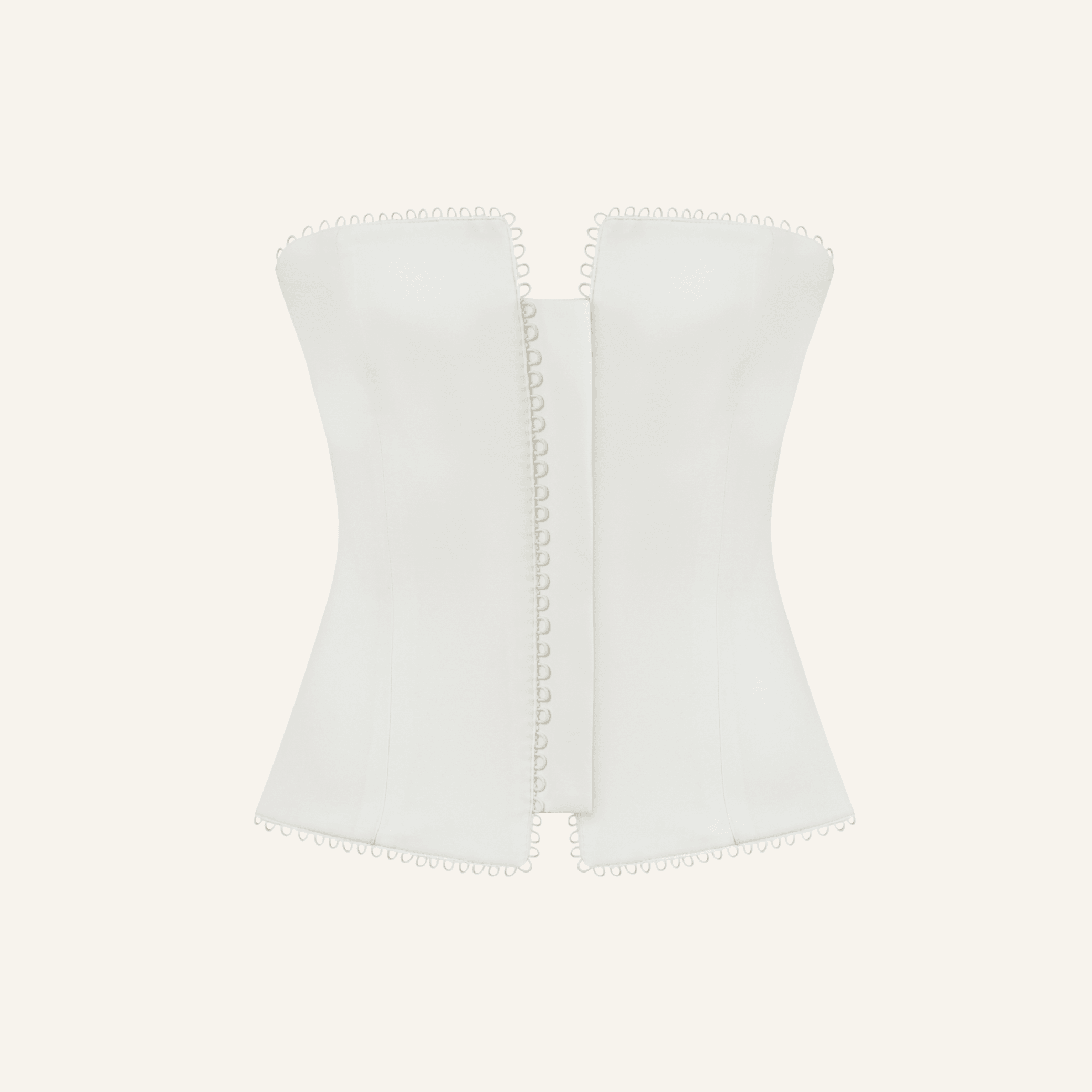 GRACE ECRU STRAPLESS CORSET