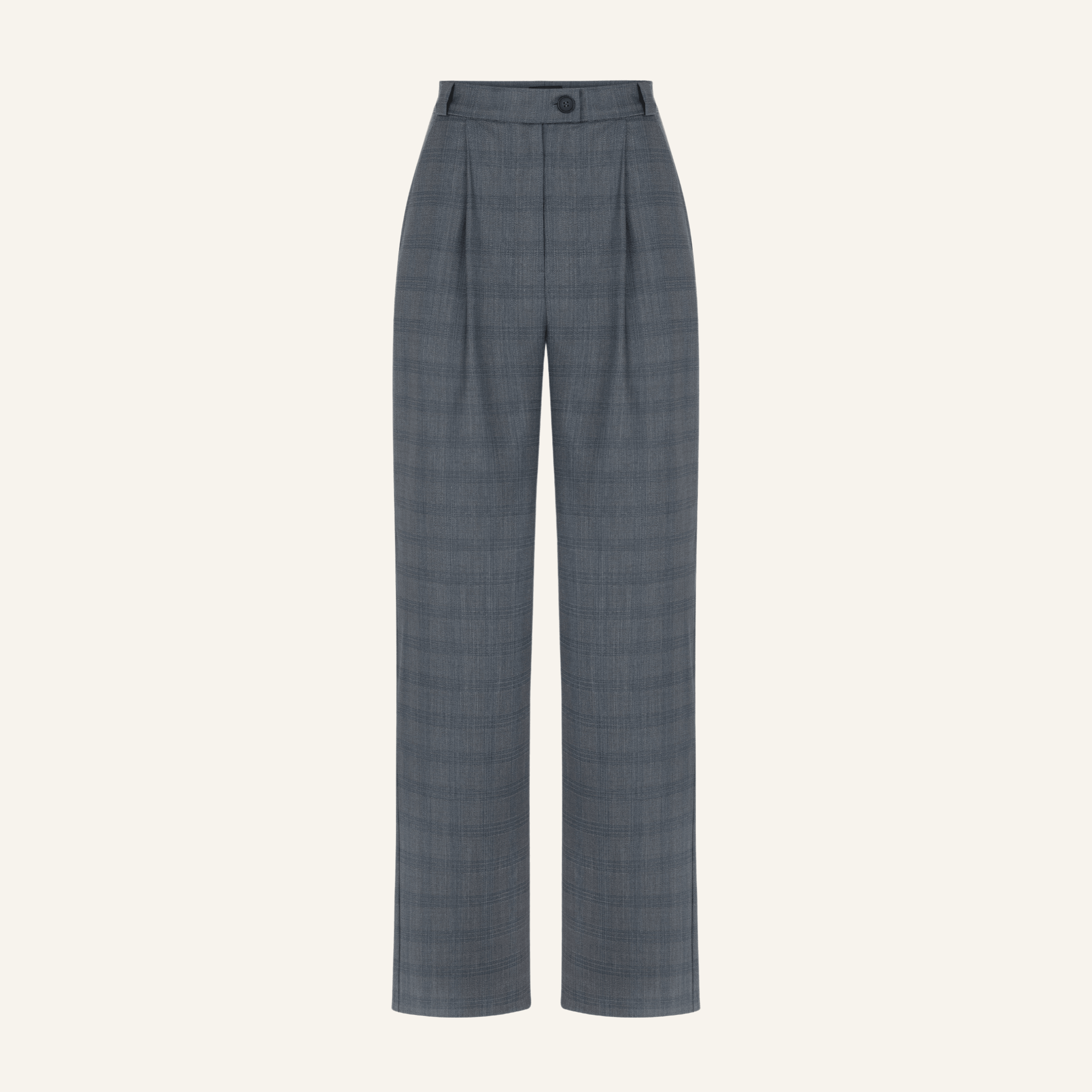 GARTER SILK WOOL PALAZZO TROUSERS