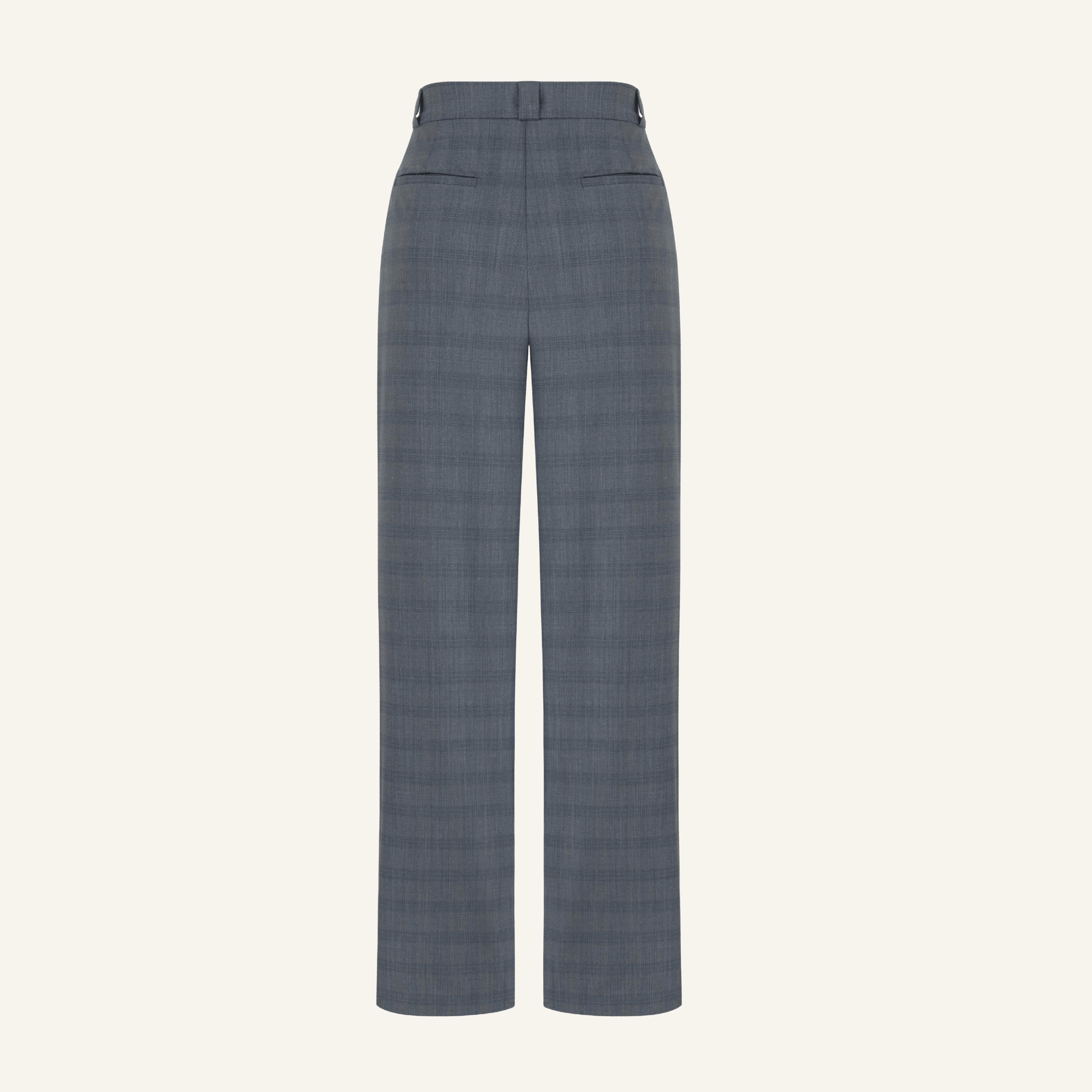 GARTER SILK WOOL PALAZZO TROUSERS