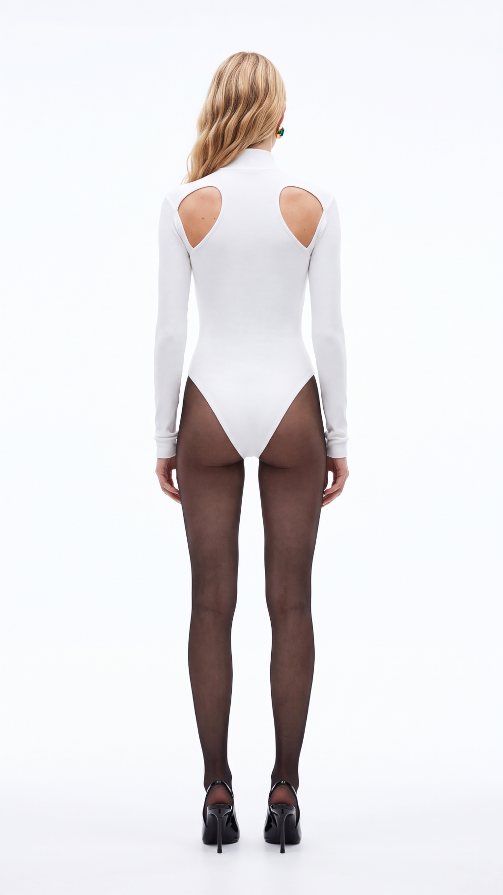 WREN OMUZ DEKOLTELİ BEYAZ BODYSUIT