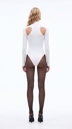 WREN OMUZ DEKOLTELİ BEYAZ BODYSUIT