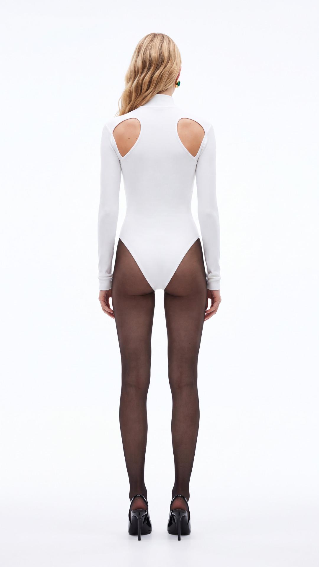 WREN OMUZ DEKOLTELİ BEYAZ BODYSUIT