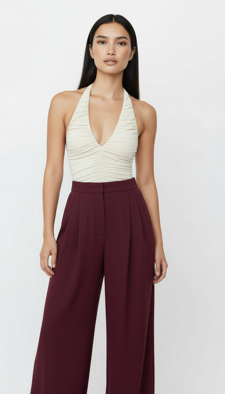 CHER BORDO GENİŞ PAÇA PALAZZO PANTOLON