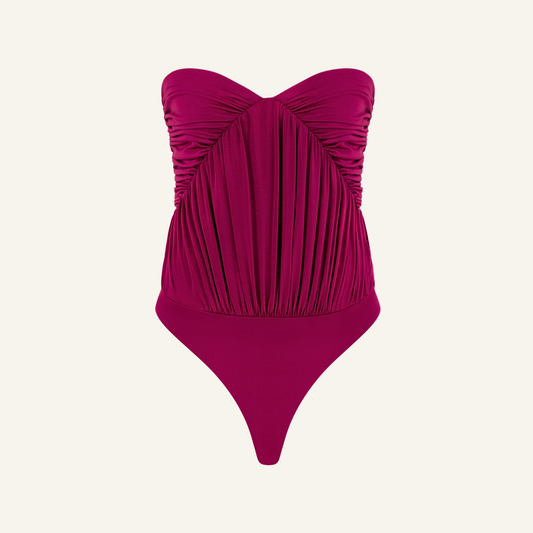 JEMMA FUCHSIA BUSTIER BODYSUIT