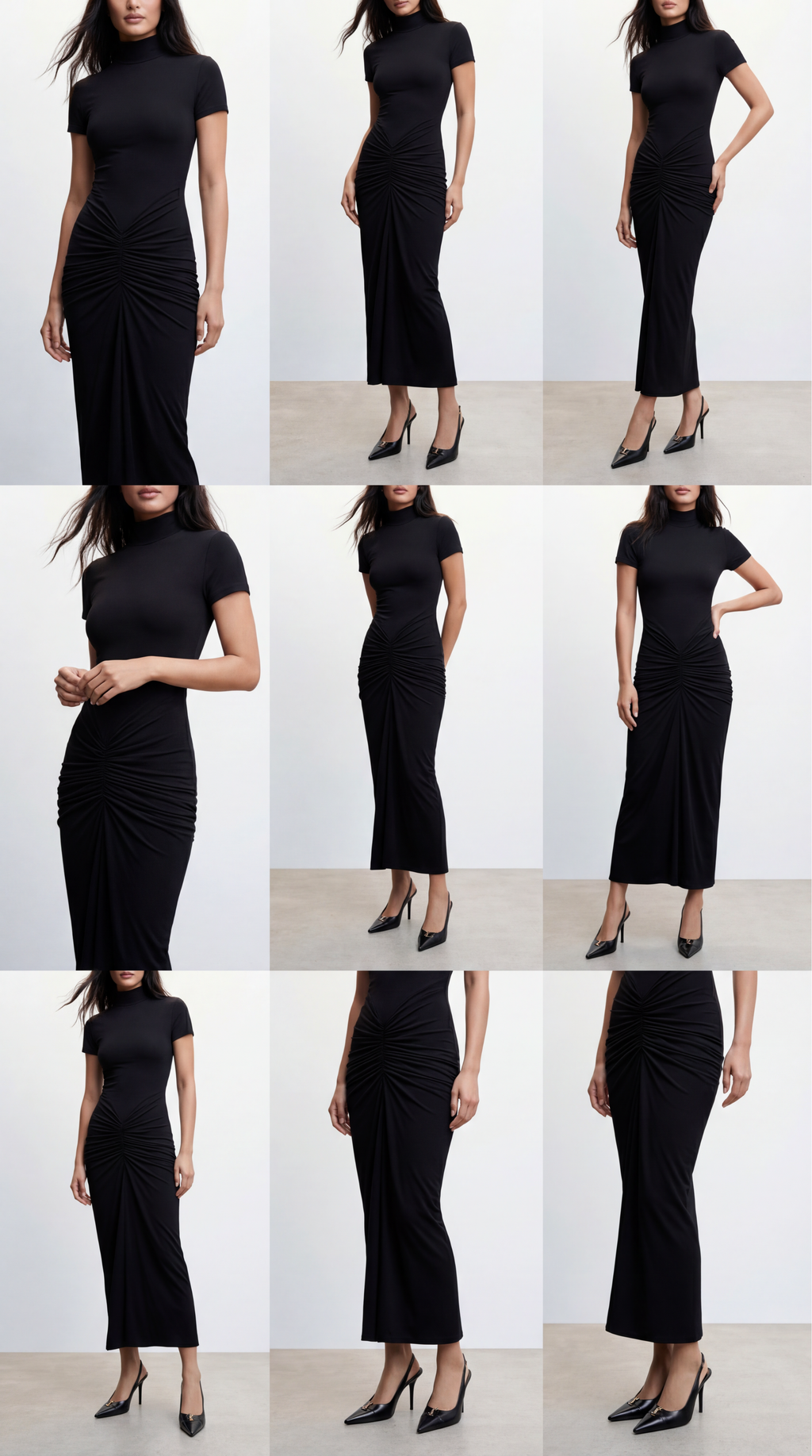 ROMY SİYAH UZUN ELBİSE