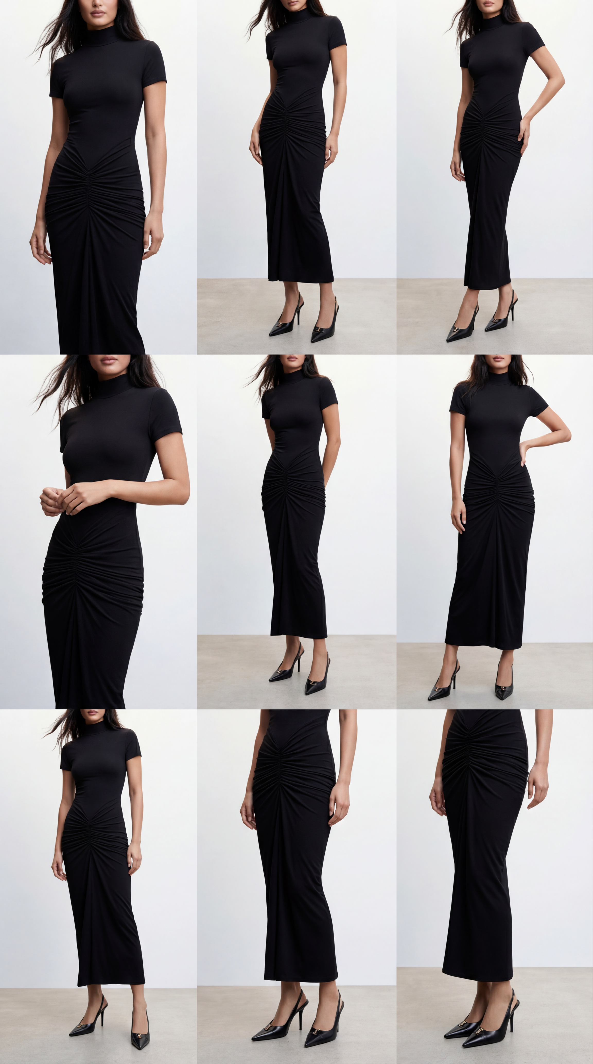 ROMY SİYAH UZUN ELBİSE